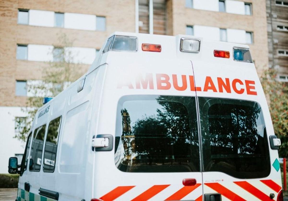 Una ambulancia en un hospital de Estados Unidos