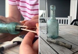 Sale a pasear por la playa y se encuentra con el mensaje en una botella más antiguo del mundo