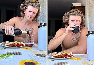 Un norteamericano que vive en España prueba por primera vez el calimocho y opina con sinceridad: «No me lo puedo creer»