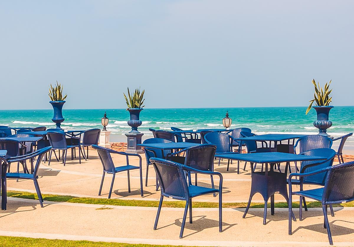 Restaurante a pie de playa