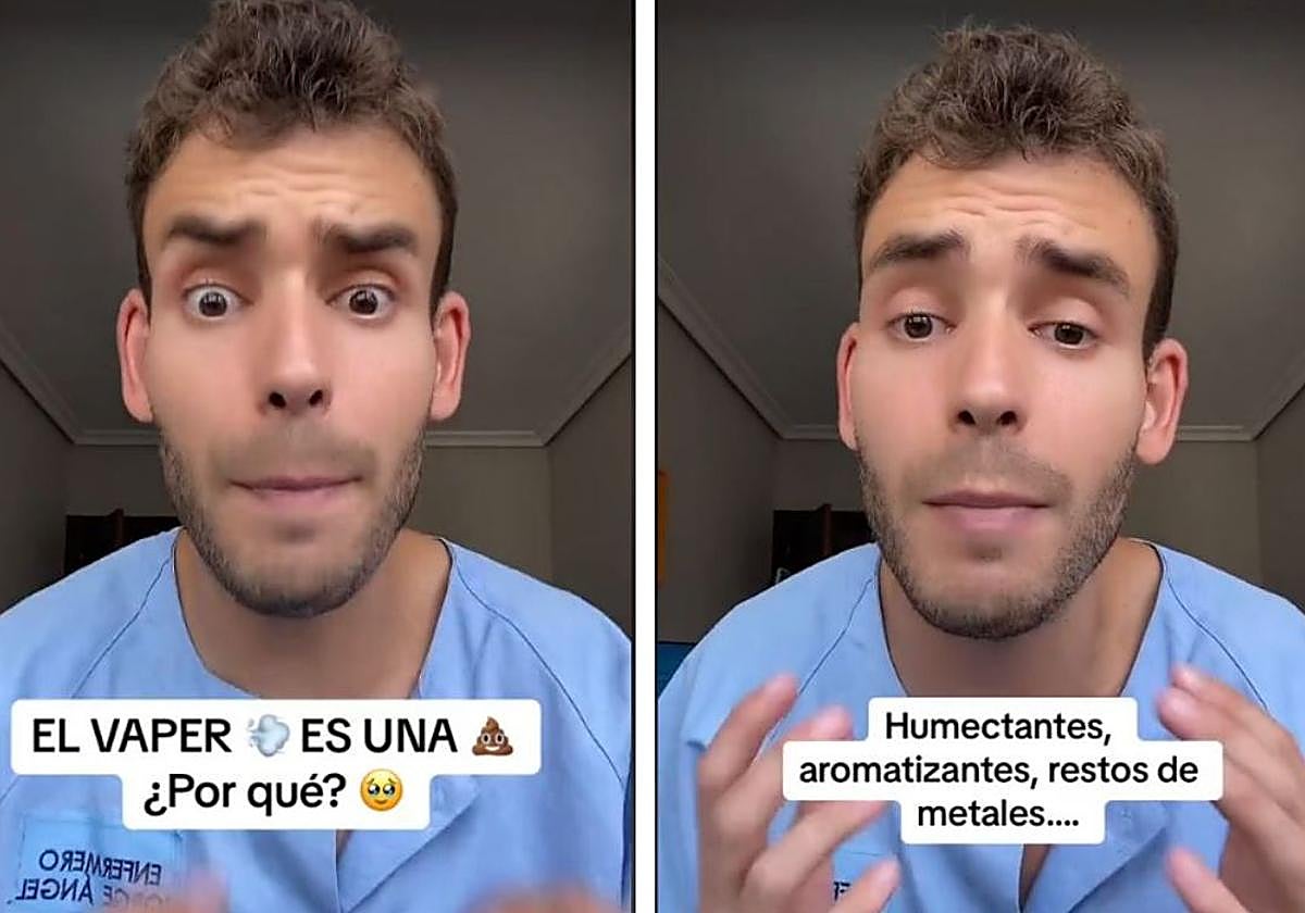 Un enfermero advierte de los peligros de los vaper: «Se usa para el humo de las discotecas»