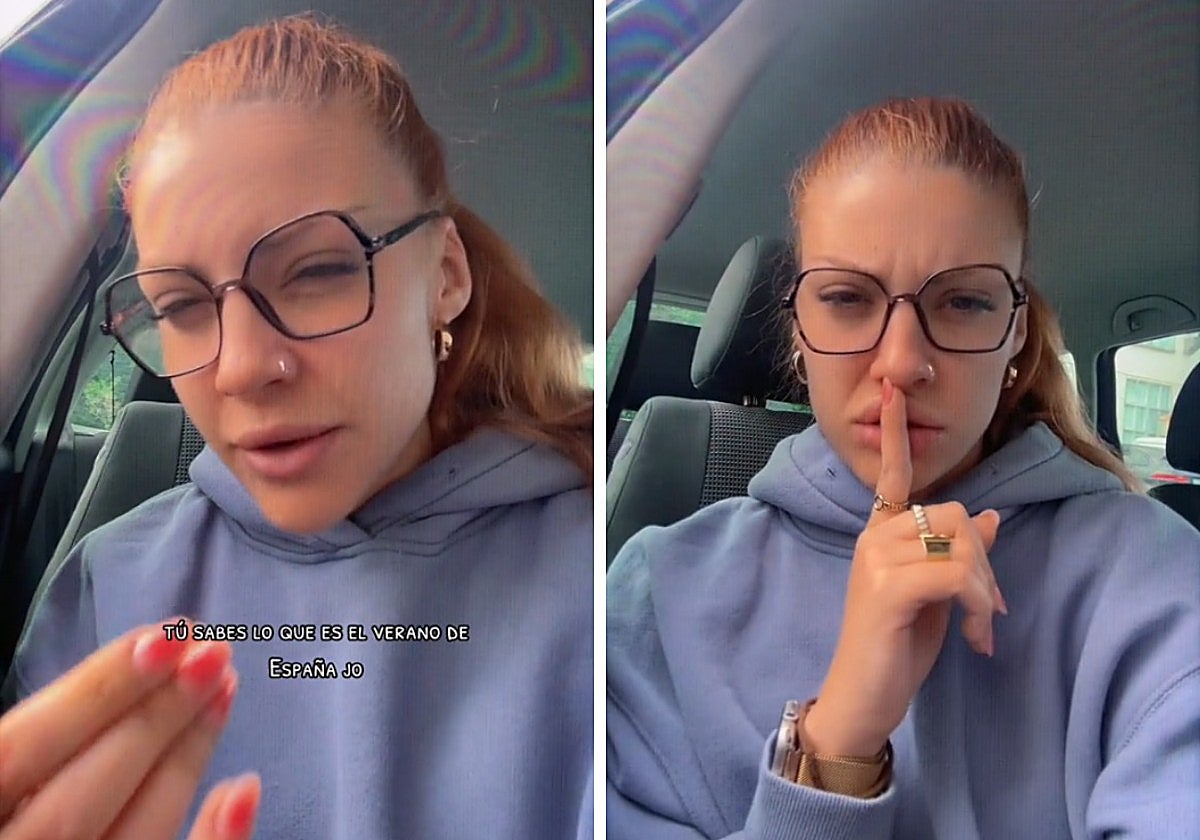 La creadora de contenido compartió en un vídeo de TikTok su experiencia al pasar unos días de verano en España