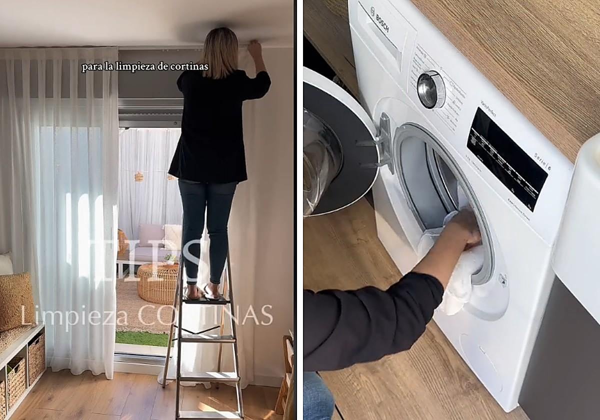 Una experta en limpieza da la clave para lavar las cortinas de casa sin que se arruguen