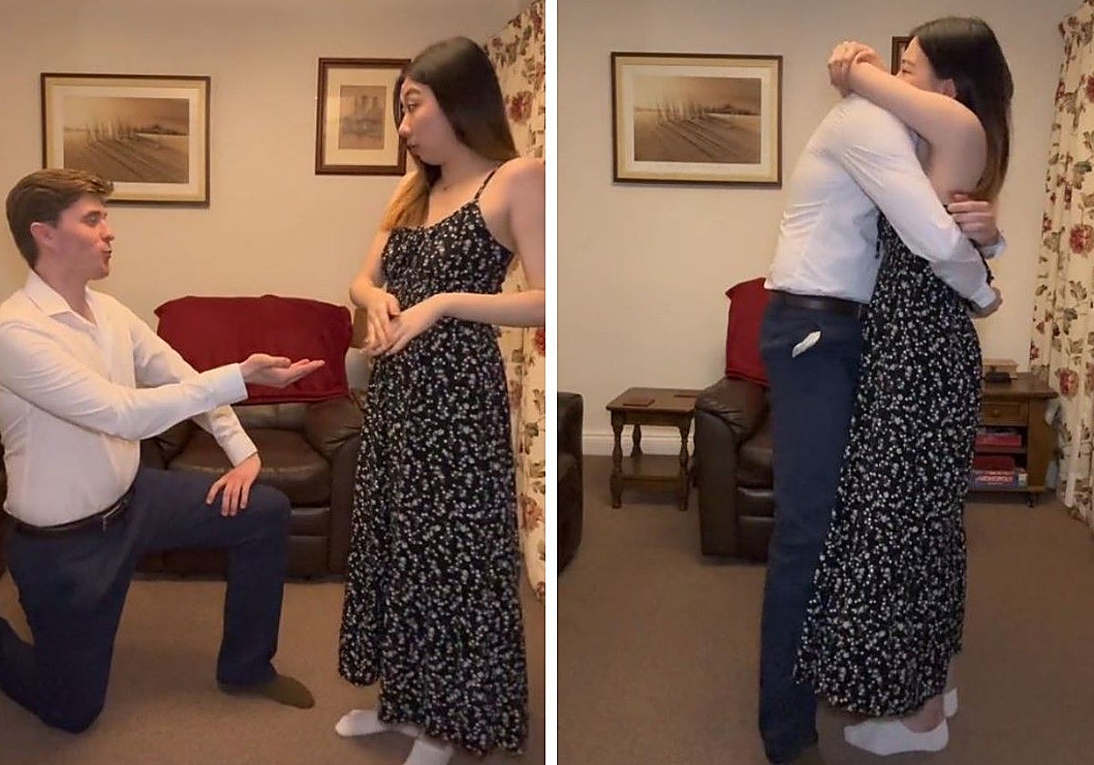 Luke y Yiunrun, durante el especial momento