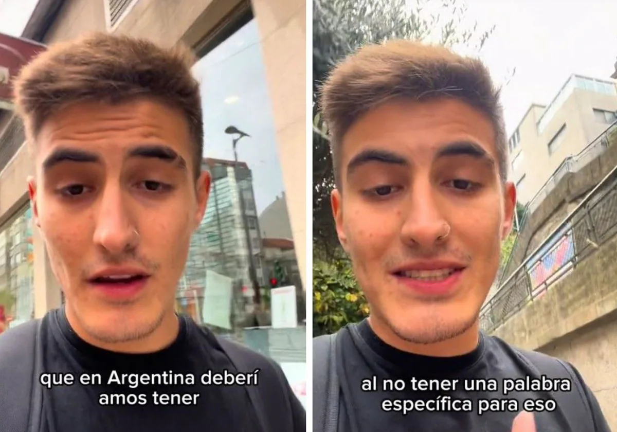 Tomy, durante su vídeo sobre las expresiones que ha descubierto en España