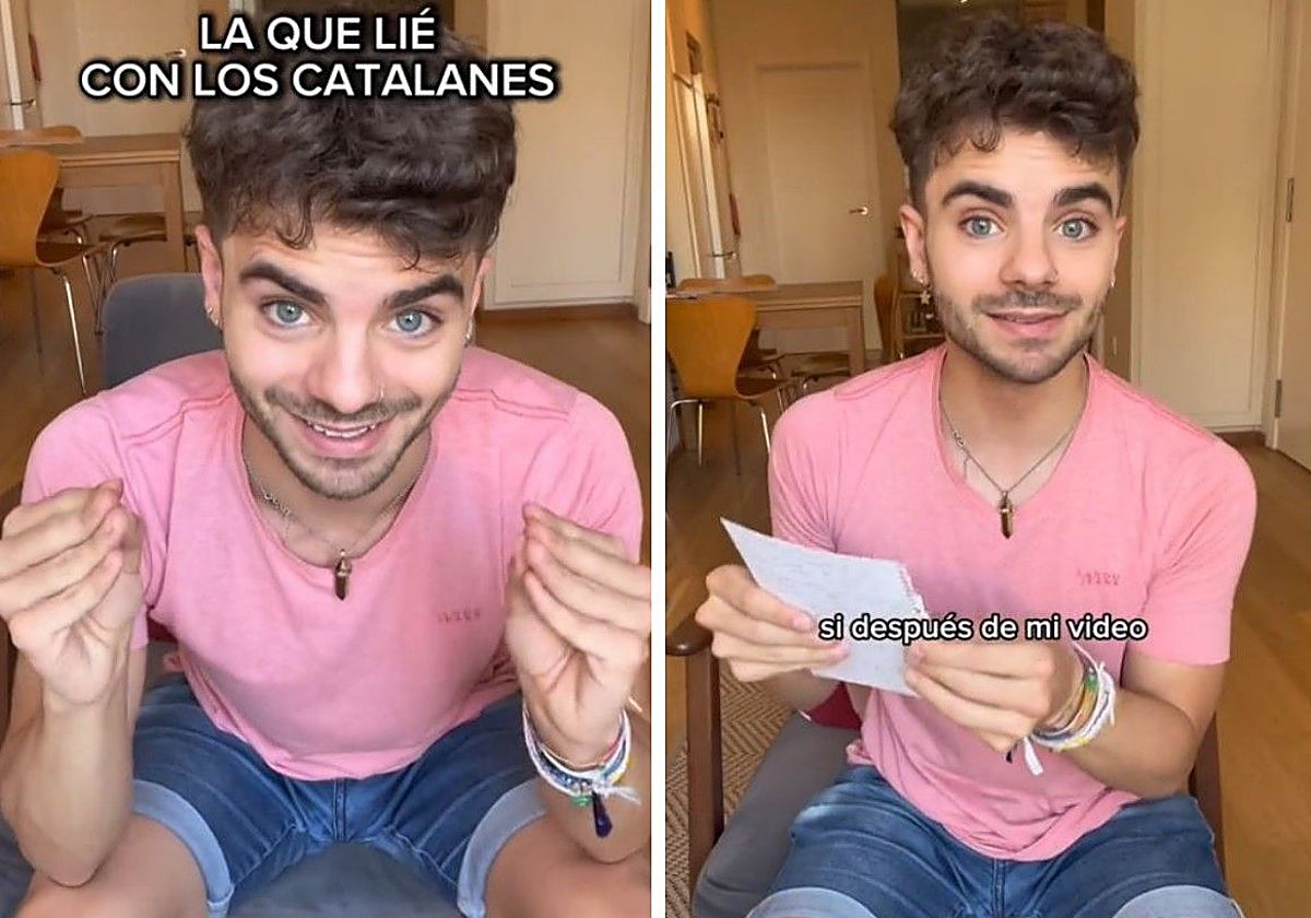 Román, dando sus explicaciones en un segundo vídeo