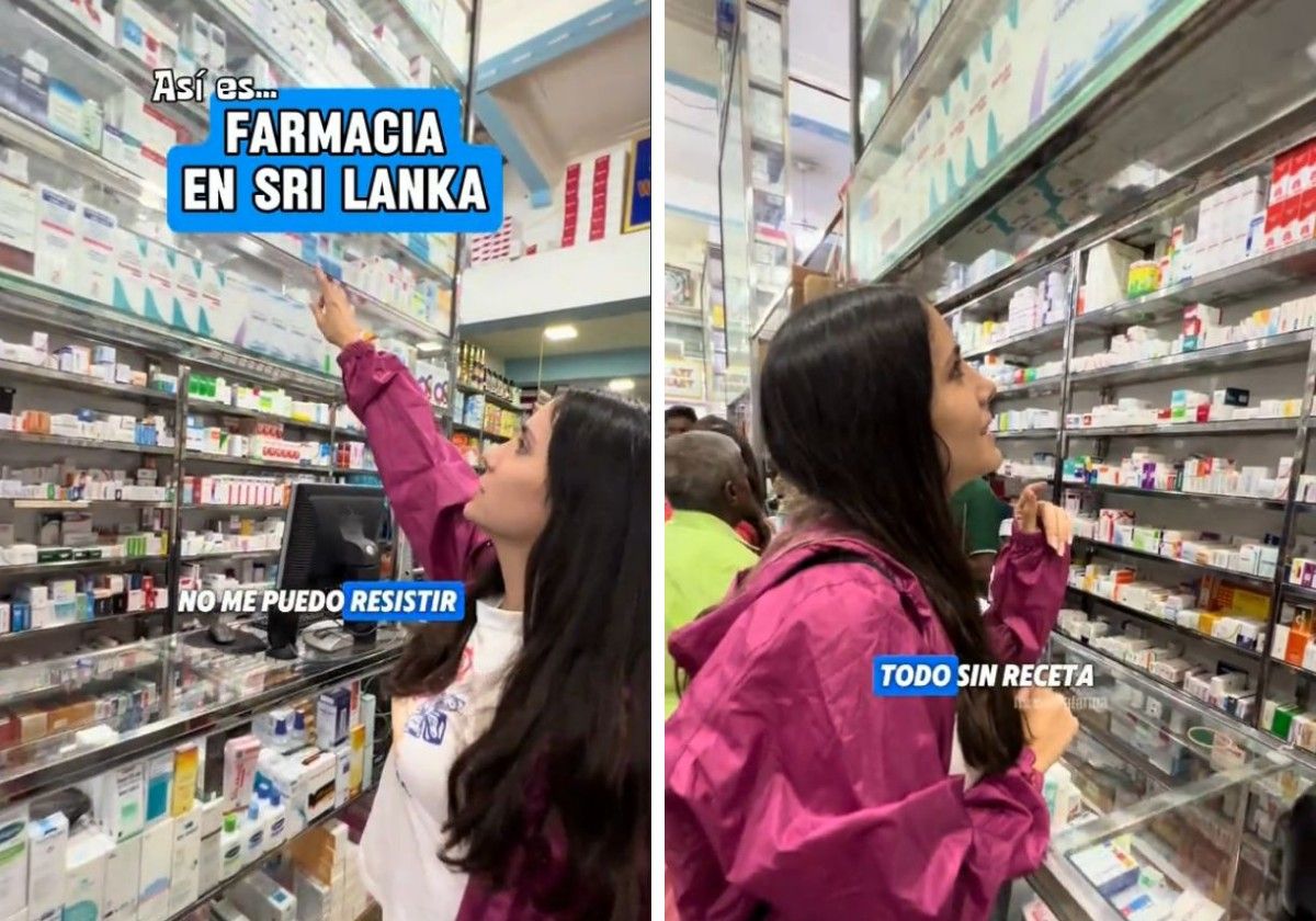 Una española en Sri Lanka explica cómo se venden los medicamentos en sus farmacias: «Es flipante»