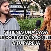 Preguntan a jóvenes si le cobrarían alquiler a su pareja por vivir en su casa: «Es cuestión de cultura»