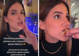 Una venezolana prueba por primera vez las croquetas de jamón en España y este es su veredicto: «Va a sonar mal...»