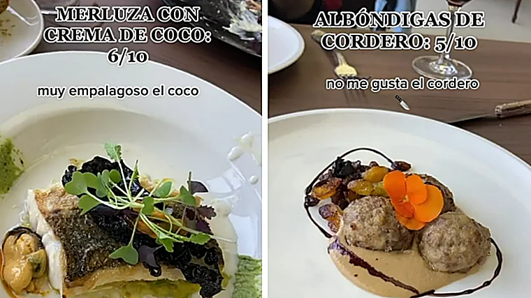 Ele vai almoçar no restaurante de Carlos Arguignano e expressa abertamente sua opinião sobre os pratos que pede do cardápio: “O coco é muito doce”.
