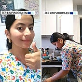 Una ecuatoriana en España muestra cómo es trabajar de limpiadora en nuestro país: «Se puede vivir bien de esto»