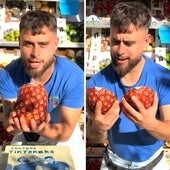 Un frutero prueba una piña que vale 500 euros y opina sin filtros sobre su sabor: «Solo hay 16 en toda Europa»