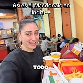 Una española visita un McDonald's en la India y alucina con el precio y sus hamburguesas