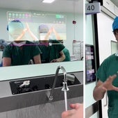 El cirujano Diego González Rivas muestra la innovadora técnica que usan los médicos en China para lavarse las manos: «Reconoce mi cara»
