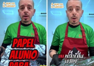 Un carnicero explica la forma correcta de usar el papel de aluminio para conservar y cocinar alimentos