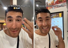Un español alucina con los precios del McDonald's en Argentina: «Me estoy quedando flipado»