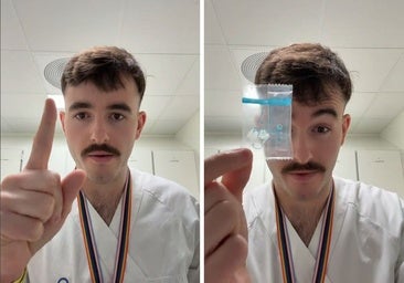 Un enfermero español que trabaja en Noruega, sin palabras con un aparato que se usa con los pacientes en los hospitales