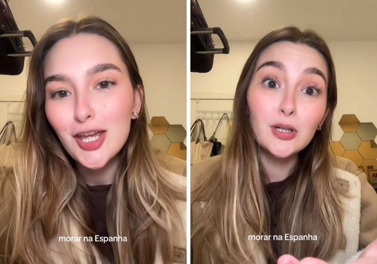 Amanda, durante su vídeo en sus redes sociales