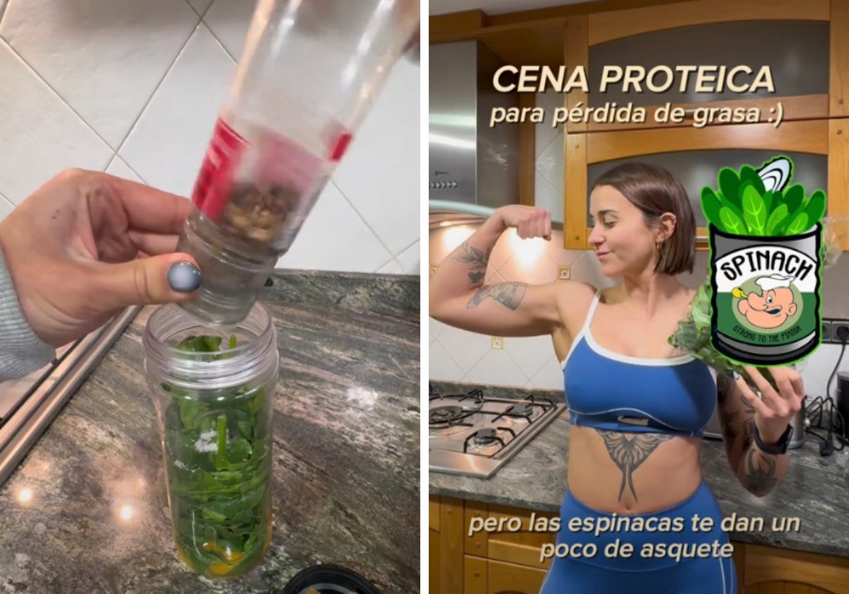 Una entrenadora personal explica cómo hacer una cena nutritiva con espinacas