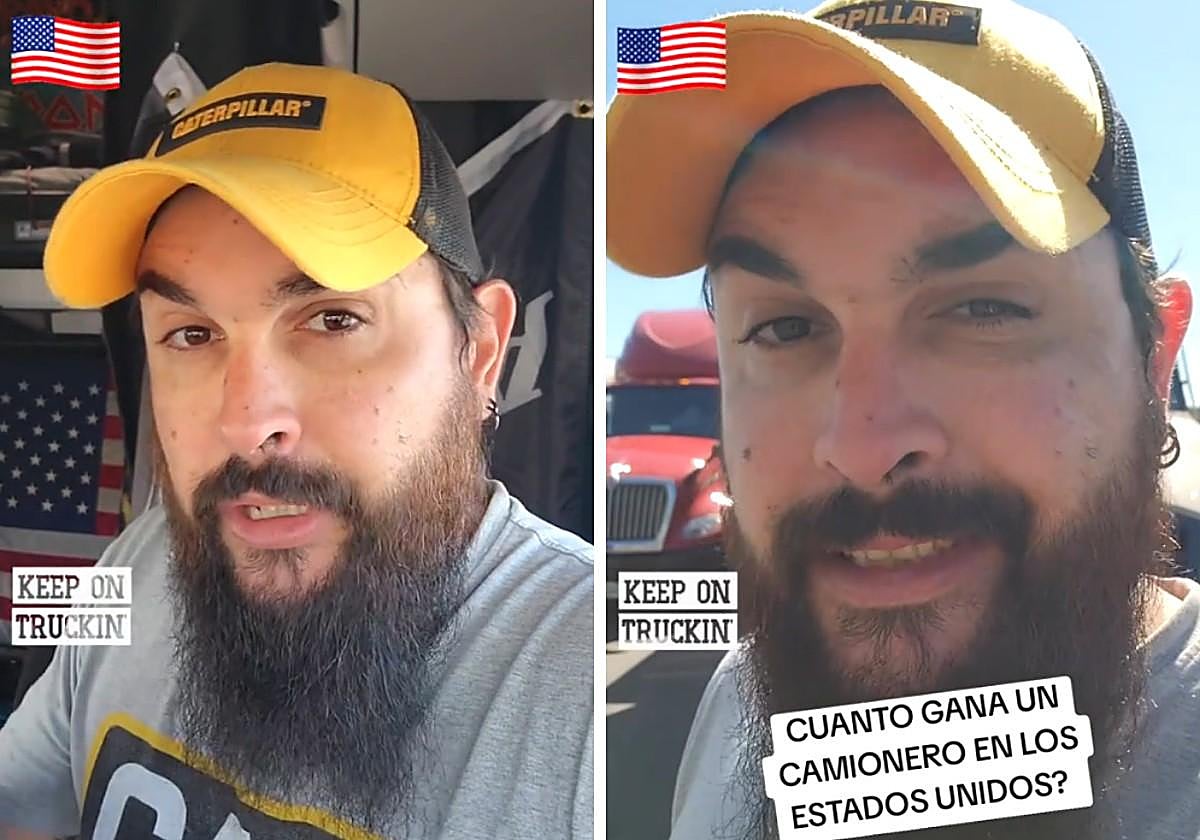 Un español que vive en Estados Unidos explica cuánto dinero gana trabajando como camionero en este país: «Suelen pagar a la milla»