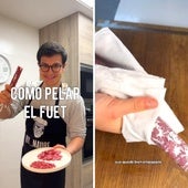 El cocinero Jaime Maurelo explica el truco para pelar el fuet de manera rápida y sencilla