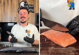 Un cocinero enseña cómo filetear de forma correcta un salmón entero y ahorrarte dinero: «Te están timando»
