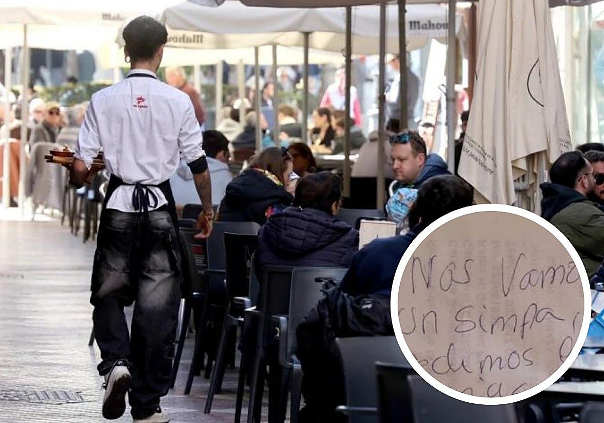 Se va de un restaurante sin pagar y deja sus motivos por escrito en la cuenta: «Un poco de empatía...»