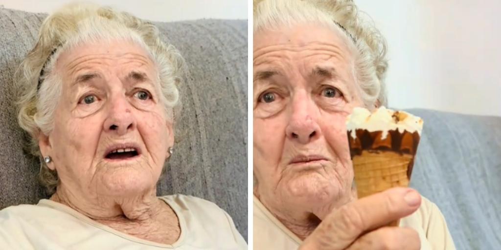 Una abuela cubana de 87 años llega a españa y esta es su reacción al probar por primera vez un helado: «¿qué hago? »