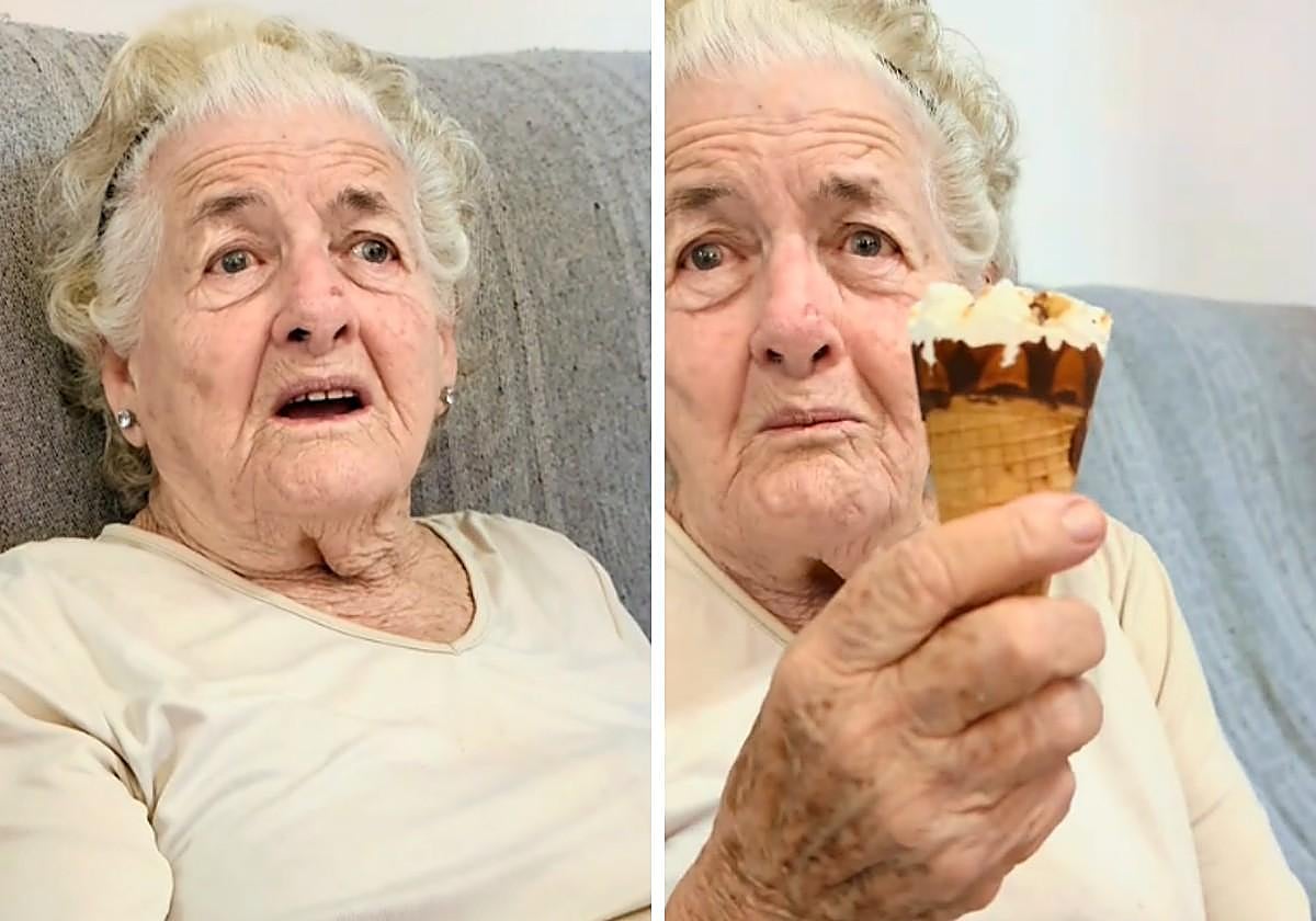 Una abuela cubana de 87 años llega a España y esta es su reacción al probar por primera vez un helado