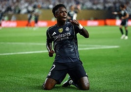 Guti alucina al ver en directo el taconazo de Vinicius inspirado en el suyo en Riazor: «No me esperaba que fuera a hacer eso»