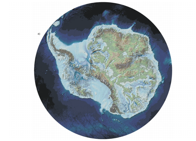 El mapa más completo sobre cómo se vería la Antártida sin sus capas de hielo
