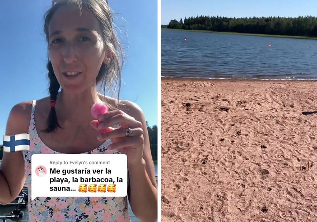 Una española que vive en Finlandia enseña cómo es bañarse en las playas del mar Báltico y no es lo que uno espera: «No te pica todo»
