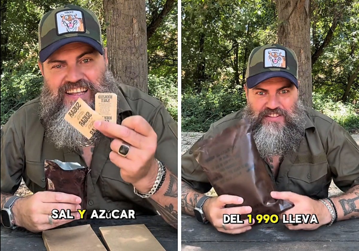 Un español prueba una ración militar de 1990 de Irak: «No huele tan mal»