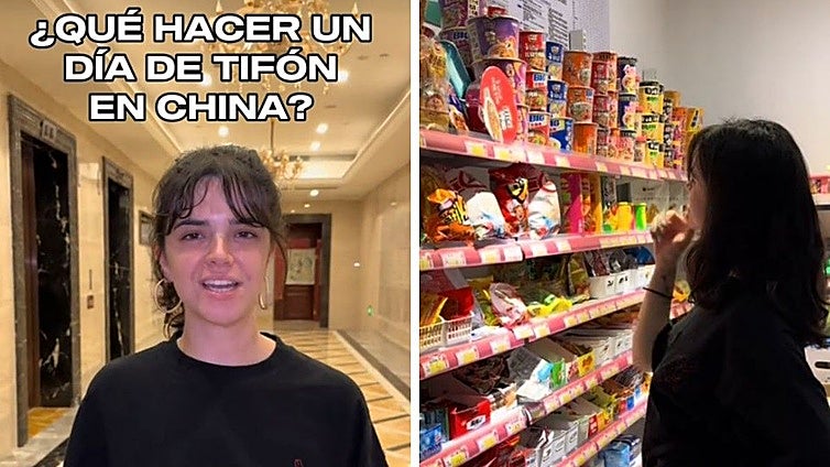 Una española que vive en China sufre los efectos de un tifón y explica cómo lo vive: «Lo tenemos todo»