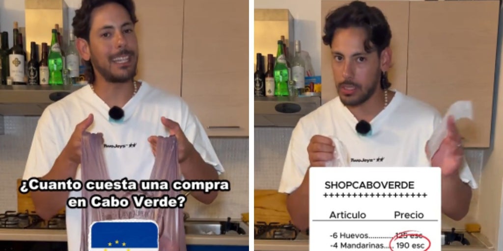 Un español hace la compra en Cabo Verde y muestra el dinero que se gasta: «¿Os parece barato o caro?»