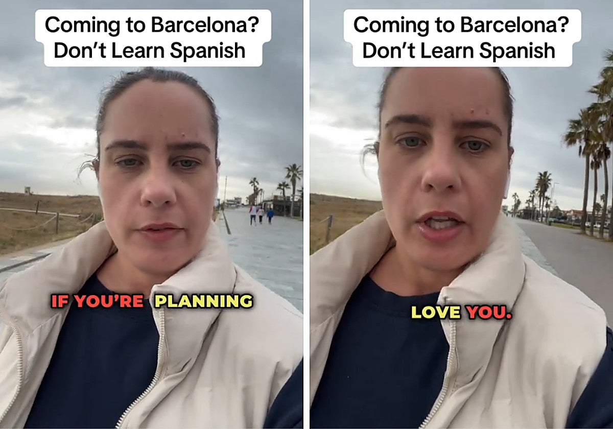 Una británica que vive en España lanza un mensaje para aquellos que quieran visitar Cataluña: «No aprendas castellano»