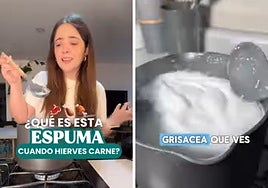 Una ingeniera de alimentos explica qué es la espuma que se forma sobre el agua al hervir carne: «No es suciedad ni impurezas»