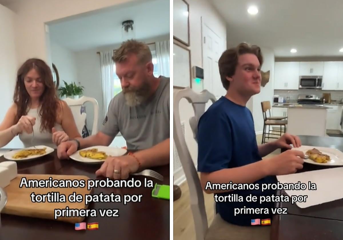 Unos estadounidenses prueban la tortilla de patatas por primera vez