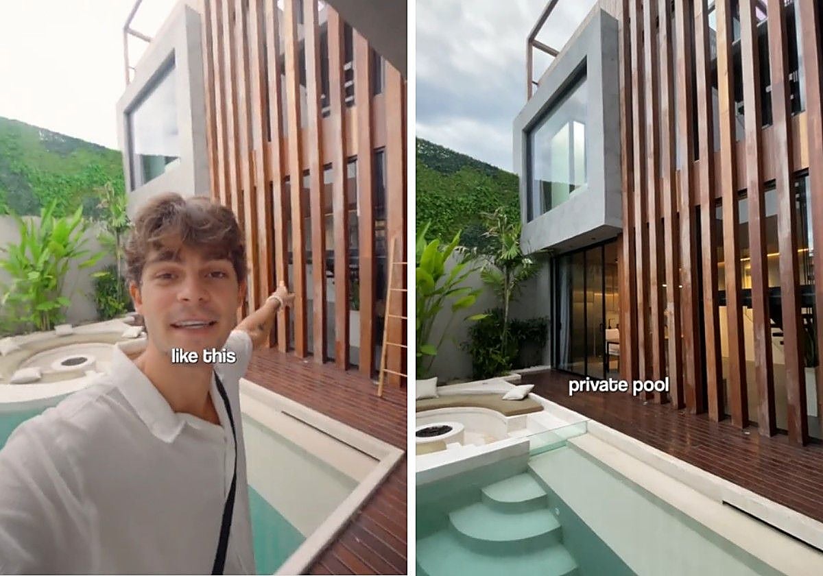 Un nómada digital que vive en Bali enseña una villa de lujo en venta y la gente alucina con el precio: «¿Sólo?»
