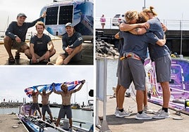 Tres hermanos escoceses baten un récord mundial tras cruzar a remo el océano Pacífico en 139 días