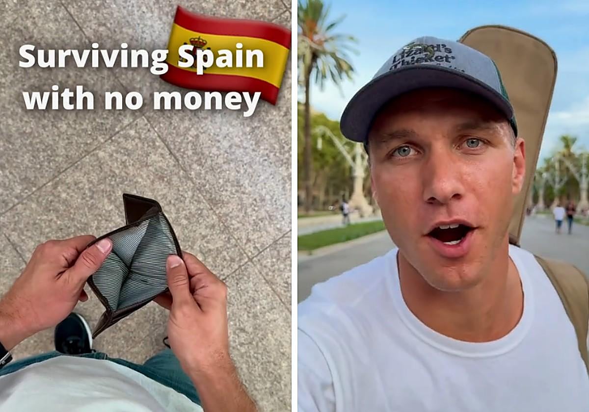 Un estadounidense llega sin un euro a España y explica cómo sobrevive en estas condiciones: «Vienen los de seguridad»