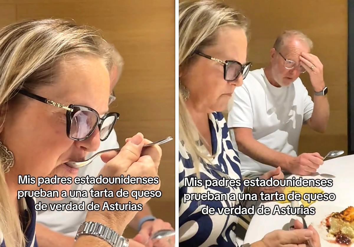 Unos estadounidenses prueban la tarta de queso de Asturias y opinan: «Creo que me he muerto»