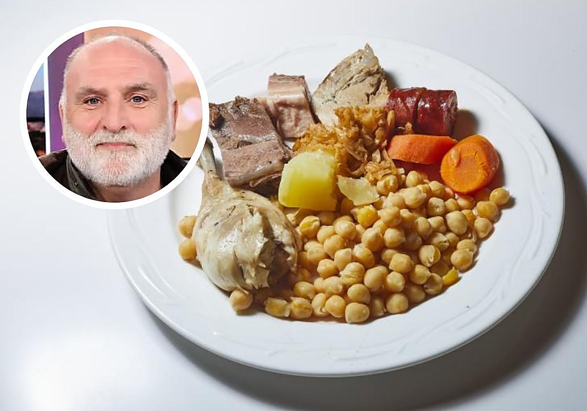 El chef José Andrés explica su receta para cocinar el mejor cocido madrileño: el truco está en añadirle esto a los garbanzos