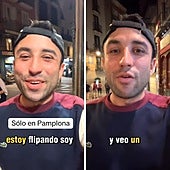 Un estadounidense visita Pamplona por primera vez y se queda sin palabras por lo que le ocurre en una tienda: «Estoy flipando»
