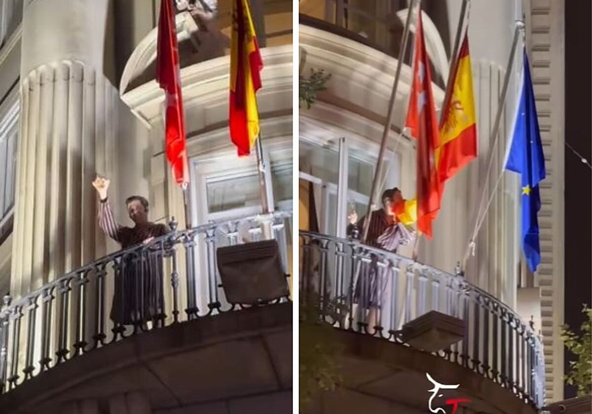 Besando la bandera de España, en bata y con una copa de champán: Morante de la Puebla desata la locura tras cortarse la coleta en Las Ventas