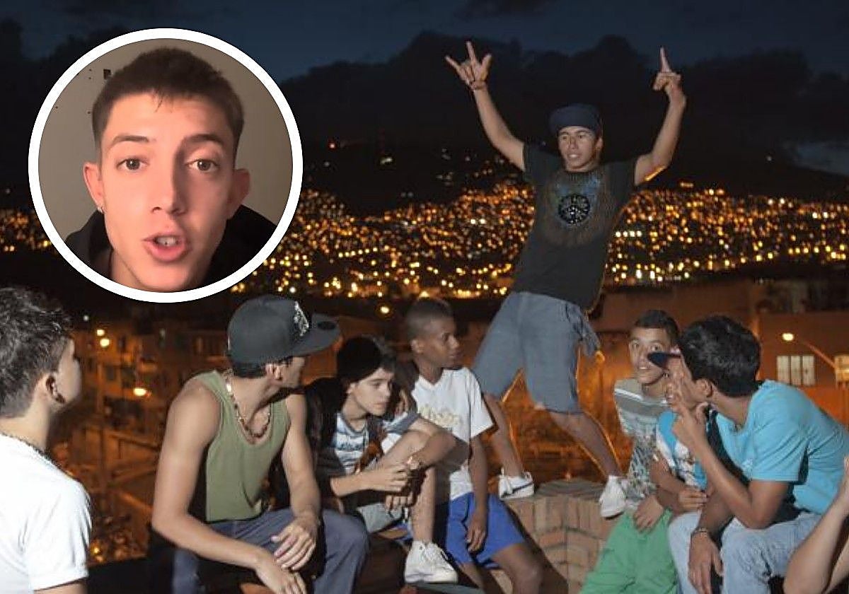 Jóvenes colombianos, en un mirador de Medellín