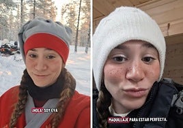 Una española que vive en Finlandia señala cómo es su día trabajando como elfa: «Se me han congelado las pestañas literalmente»