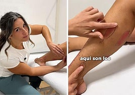 Una fisioterapeuta explica el origen de todos los dolores de la pantorrilla: «Si te duele aquí...»