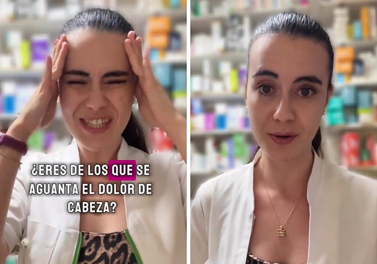 Elena Monje, farmacéutica, muy clara sobre el dolor de cabeza