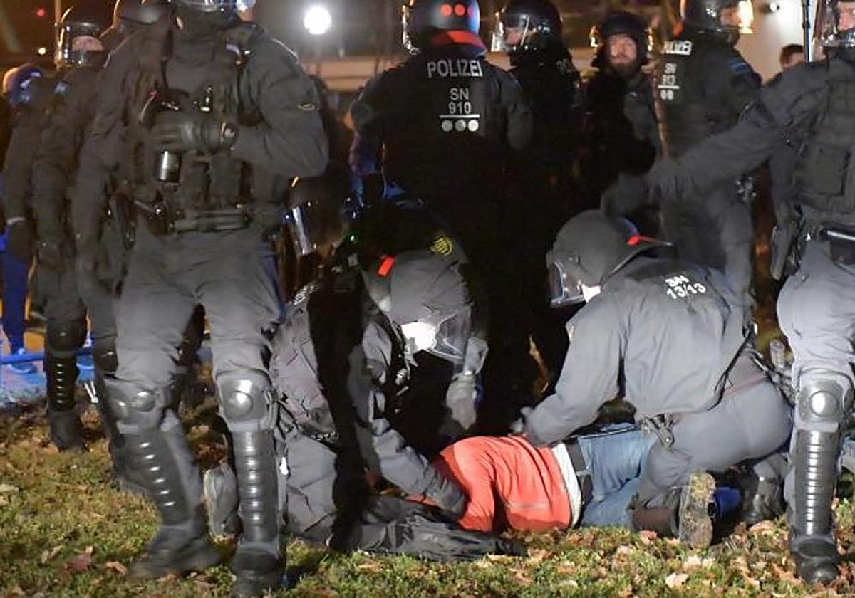 Manifestación antivacunas
